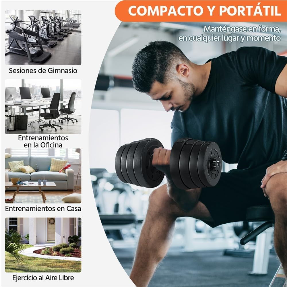Mancuernas Ajustables para Entrenamiento en casa