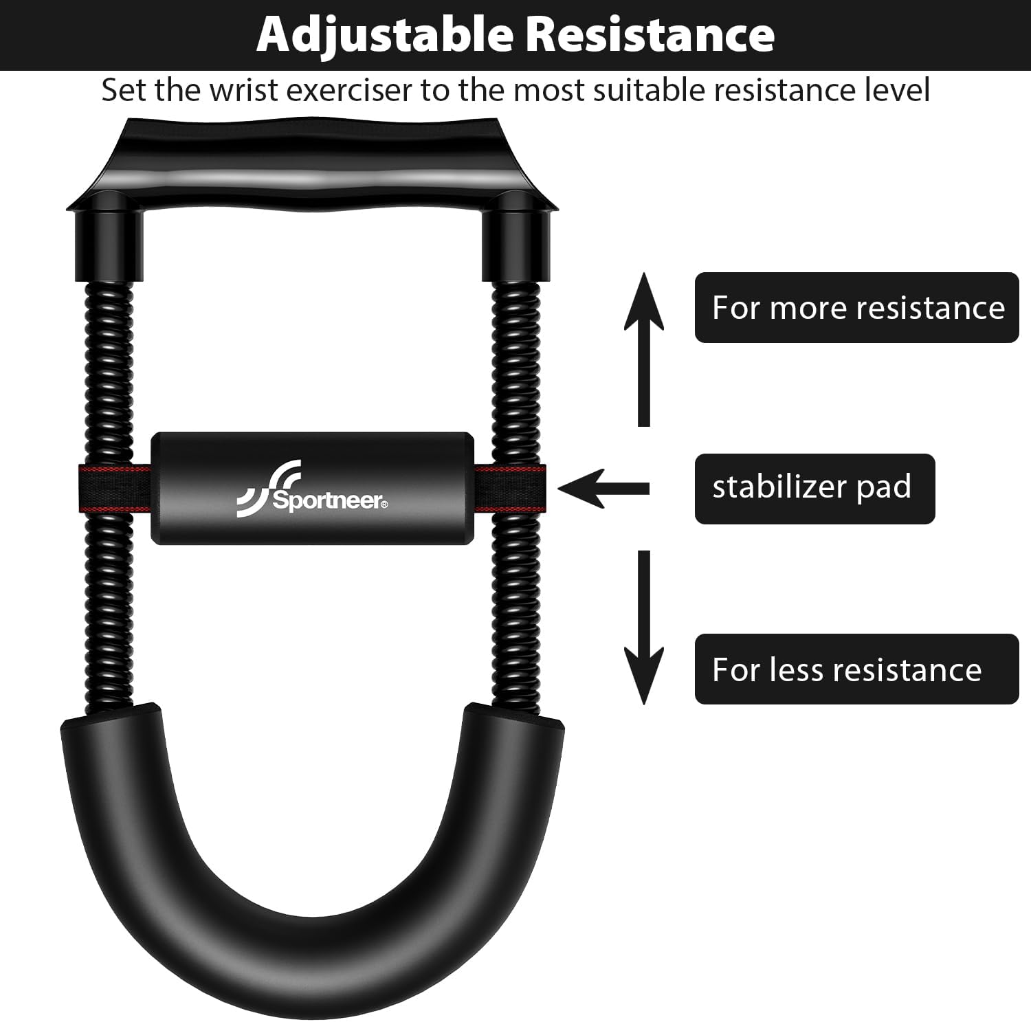 Muñeca Y Fuerza Dispositivo De Entrenamiento Para Antebrazo, Potente Entrenamiento Para Atletas Y Pianistas, Tensión Mínima 7 Kg, 26,7 X 12,7 X 3,2 Cm