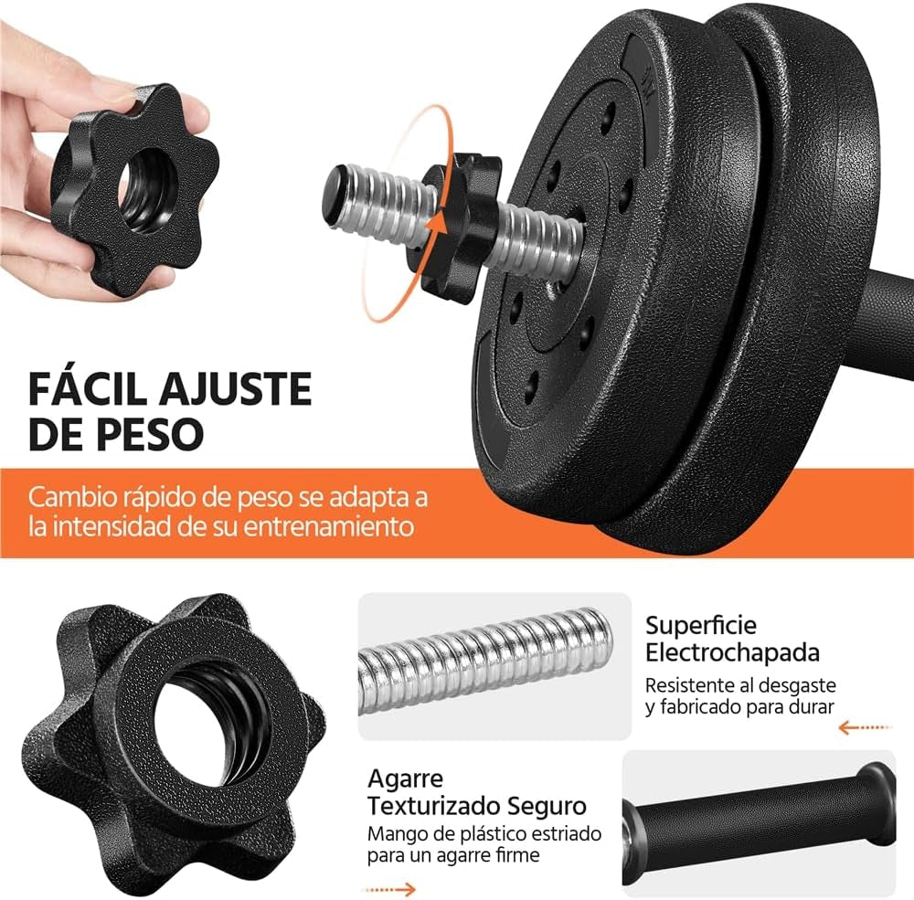 Mancuernas Ajustables para Entrenamiento en casa